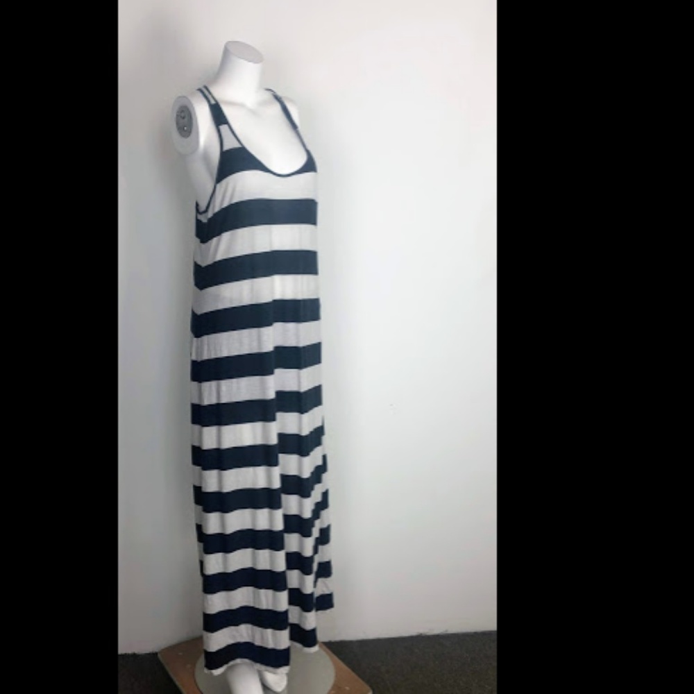 Ralph Lauren Denim & Supply Navy Ivory Stripe Maxi - Picture 2 of 6